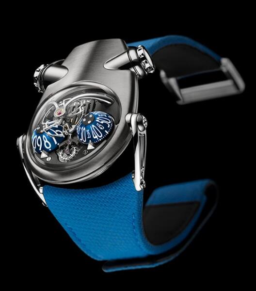 Review Replica MB&F HOROLOGICAL MACHINE N°10 BULLDOG TITANIUM BLUE 100.TL.BL Watch - Click Image to Close